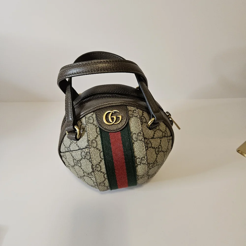 Gucci Ophidia GG Mini Basketball Shoulder Bag - Picture 10 of 12